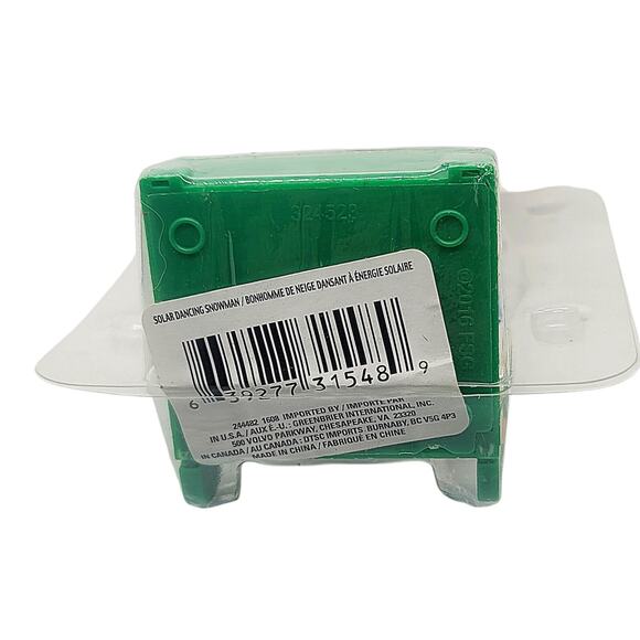 NEW Christmas Solar Dancing Snowman Blue Scarf Red Bird Hat Broom 2016 SEALED - Picture 5 of 5